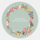 Search for autumn wreath stickers Elegant