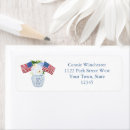 Search for fourth of july return address labels Stars and stripes