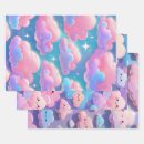 Search for fluffy wrapping paper Blue