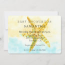 Recherche de starfish baby shower invitations Bleu