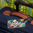 Recherche de panda mignon bagages étiquettes dessin animé