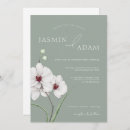 Search for green orchids wedding invitations Botanical