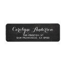Search for rustic chalkboard return address labels Script