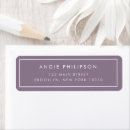 Search for lavender return address labels Elegant