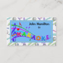 Search for karaoke business cards Singing