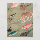 Search for octopus illustration postcards Fish