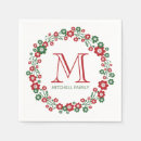Search for monogram christmas napkins Winter