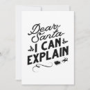 Search for dear santa cards I can explain