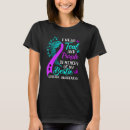 Search for suicide in memory tshirts Teal