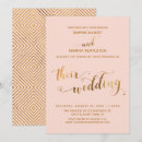 Search for gold heart wedding invitations Calligraphy