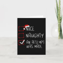 Search for naughty list christmas cards Nice