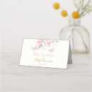 Search for butterflies place cards Blush pink