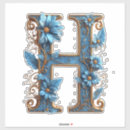 Recherche de grand h autocollants Typographie