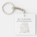 Search for book lovers keychains Watercolor