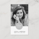 Search for in loving memory business cards Black and white