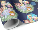 Search for cute jungle animals wrapping paper Watercolor