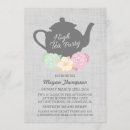 Recherche de high tea bridal shower invitations Rose
