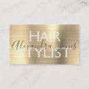Recherche de métal or cartes visite Coiffeur
