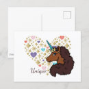 Search for blue horn postcards Licensed afro unicorn