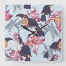 Recherche de oiseau exotique horloges Fleur