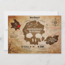 Recherche de pirate map invitations Trésor
