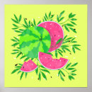 Recherche de tranches de pastèque posters Été