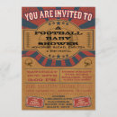 Search for sports ticket baby shower invitations Vintage