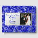Search for royal blue wedding guest books Roses