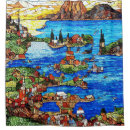 Search for stained glass shower curtains Landscape