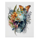 Search for butterfly skull posters Flowers