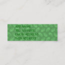 Recherche de variation cartes visite Vert