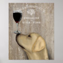 Search for vin posters Dog with wine