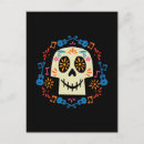 Search for cool sugar skull postcards Colourful