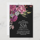 Search for purple 50th birthday invitations Botanical