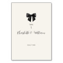 Search for bow wedding table cards Minimalist table number