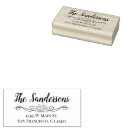 Search for return label rubber stamps Simple typography