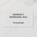 Search for dermatologist business cards Minimalist