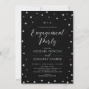 Search for glitter engagement party invitations Silver