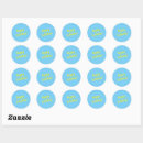 Recherche de jaune bleu autocollants Anniversaire