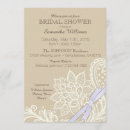 Search for linen bridal shower invitations Lace