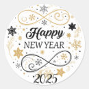 Search for happy new year gold stickers Classy