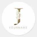 Search for j monogram stickers Gold