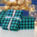 Search for blue buffalo plaid wrapping paper Blue and black