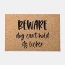 Search for beware of dog doormats Black