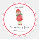 Search for vintage jam stickers Strawberry