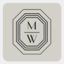 Search for art deco monogram stickers Chic