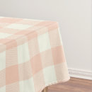 Search for peach tablecloths Gingham