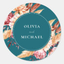 Search for floral chic wedding stickers Watercolor