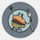 Recherche de hamburger drôle autocollants Foodie