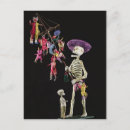 Recherche de jour des morts cartes postales Schoolskeletal